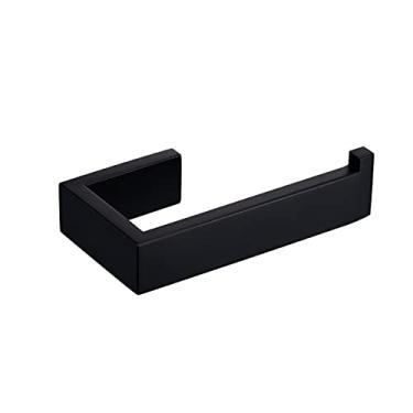 Imagem de Aço inoxidável preto bonito gancho de parede autoadesivo suporte de papel higiênico barra de toalha acessórios de banheiro, suporte de papel, China