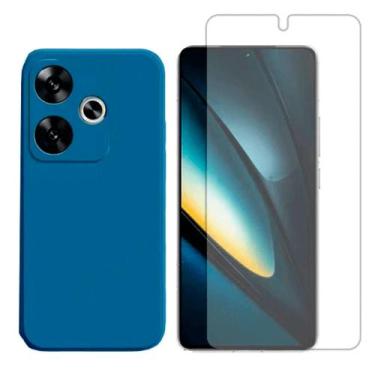 Imagem de Capa Case Aveludada Para Xiaomi Poco F6 + Pelicula Hidrogel - GR Globa