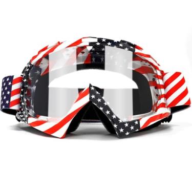 Imagem de SPOSUNE Óculos de proteção contra sujeira – UV400 motocicleta motocross equitação quadriciclo à prova de vento à prova de poeira óculos off-road para adultos, homens, mulheres jovens