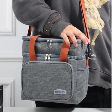 Imagem de Bolsa Termica Expansível De Grande Capacidade (Azul)