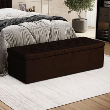 Imagem de Calçadeira Sagitarius 195 Modulada Estofada N-027 Veludo Marrom Chocol
