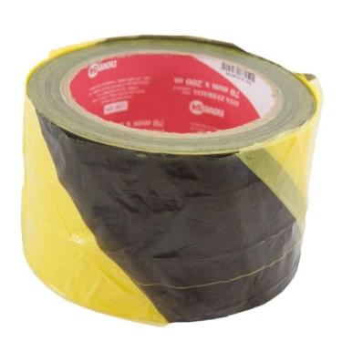 Imagem de Fita Zebrada 70x200m Vonder, Amarelo e Preto