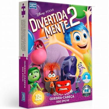 Imagem de Quebra Cabeça Brinquedo Divertidamente 2 Infantil Brinquedo 500 Peças 