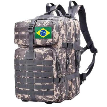 Imagem de Mochila militar 50l camping original 1000d impermeavel com divisorias 