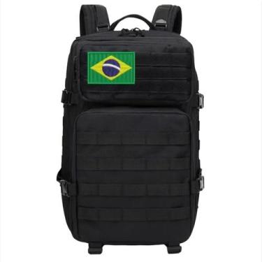 Imagem de Mochila masculina militar Tática 40l Reforçada Impermeável + patch ban