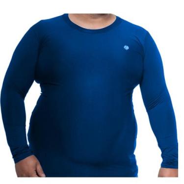 Imagem de Camisa Térmica Plus Size Uv 50+ Masculina Segunda Pele Proteção Solar 