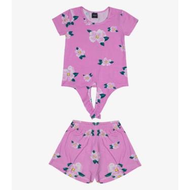 Imagem de Conjunto Infantil Feminino Estampado Select Rosa, Rosa, 8