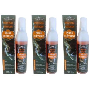 Imagem de Kit 3 Spray Para Massageam Peixe Elétrico Arnica Castanha da Índia e C