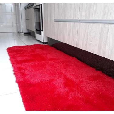 Imagem de Tapete Passadeira Peluda Felpuda Macia Para Sala Corredor Beira de Cam