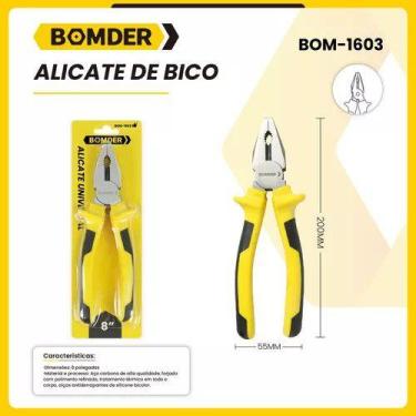 Imagem de Alicate Profissional Universal 8" Isolado Multiuso Bomder BOM-1603