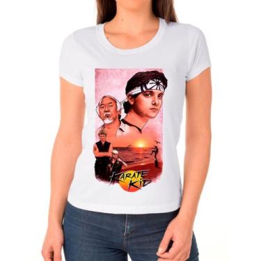 Imagem de Camiseta Feminina Branca Cobra Kai 07 - DESIGN CAMISETAS, Branco, M