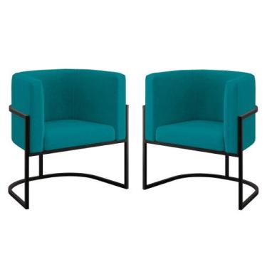 Imagem de Kit 02 Cadeiras Poltrona Lua para Sala Quarto Balaqui Decor - B Balaqu