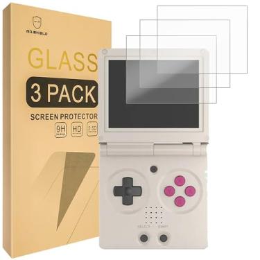 Imagem de Mr.Shield Protetor de tela compatível com ANBERNIC RG35XXSP [vidro temperado] [pacote com 3] [vidro japonês com dureza 9H]