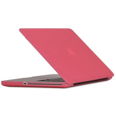 Imagem de Speck Produtos MB15AU-SAT-PNK MacBook 38.1 cm Alumínio Unibody/Preto Teclado Transparente Satin Soft Touch Capa Rígida (Rosa)