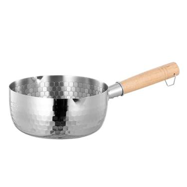 Imagem de DimyFew Panela de Sopa Japonesa com Alça Longa, Panelas Portáteis para Macarrão, Macarrão, Panela de Molho para Hotel, Restaurante, Caminhada, Acampamento, 18cm