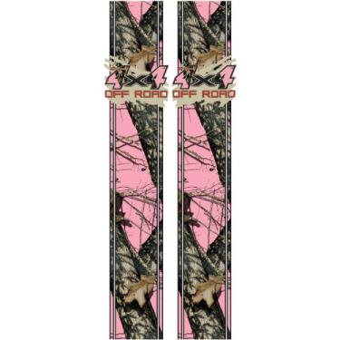Imagem de Mossy Oak Graphics 12010-BUP Break-Up Pink Mud Splash '4x4 Off Road' Kit de painel de quarto traseiro