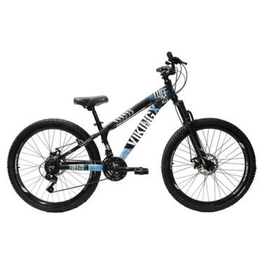 Imagem de Bicicleta Aro 26 Bike Vikingx  Freeride Tuff 25 Freios A Disco, Preto,