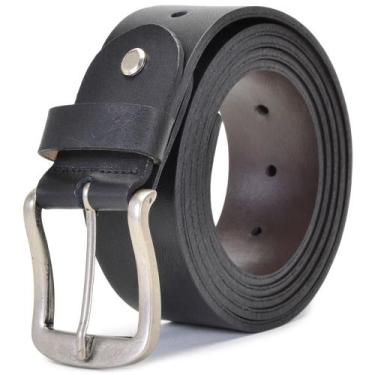 Imagem de Cinto masculino esporte ajustável fivela metal preto - Casualstock, Ma
