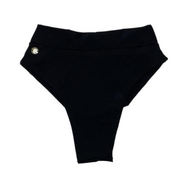 Imagem de Calcinha Hot Pants Fio Duplo - AC Biquínis, P, Preto