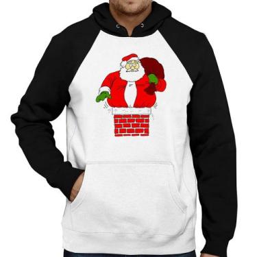 Imagem de Moletom Papai Noel Chaminé - Foca na Moda, Branco, Preto, M
