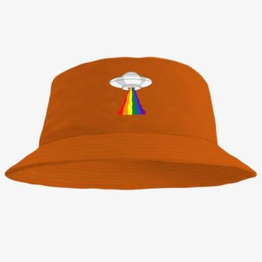 Imagem de Chapéu Bucket Hat Estampado Nave ET - MP Moda Masculina, Único, Laranj