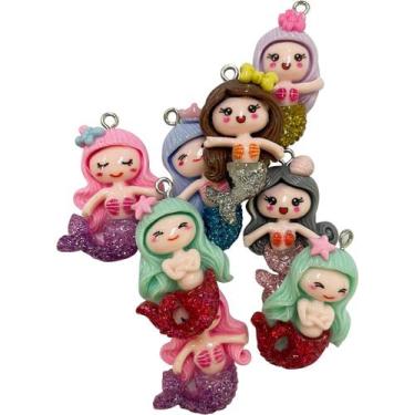 Imagem de Kit com 20 Pingentes diversos modelos Para Fazer Pulseira Colar Brinco