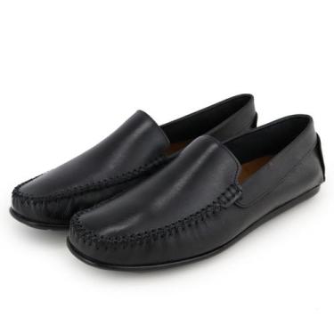 Imagem de Mocassim Casual Masculino Couro Legitimo Granado - 608 - Preto, 41