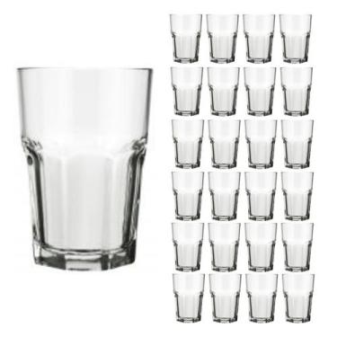Imagem de Jogo 24 Copo 200ml Vidro Bristol Suco Drinks Transparente - NADIR FIGU