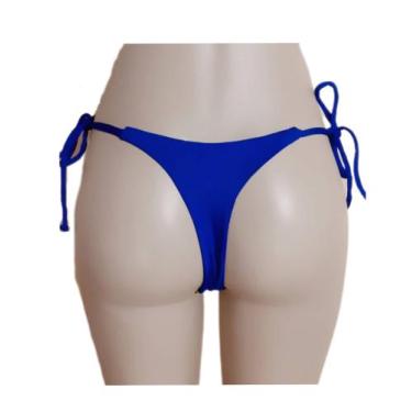 Imagem de Calcinha de biquini avulsa biquíni fio dental - RAYS MODAS, Azul, M