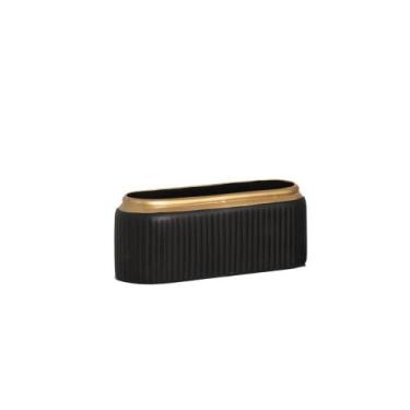 Imagem de Cachepot Floreira Decorativo em Cerâmica Home Modelo Waves P Império -