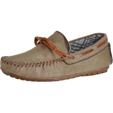 Imagem de Sapato Social Mocassim Infantil Masculino Esporte Casual Sem Cadarço C