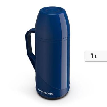 Imagem de Garrafa Térmica Café Roma 1 Litro Unitermi - Azul