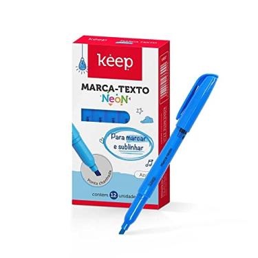 Imagem de CANETA MARCA TEXTO CAIXA COM 12UN AZUL - MR067