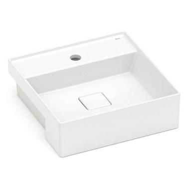 Imagem de Cuba de Semi Encaixe 400x400mm com Mesa T10 Roca Branco