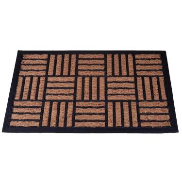 Imagem de Capacho Fibra de Coco com Borracha 40x60cm Geométrico Cazza