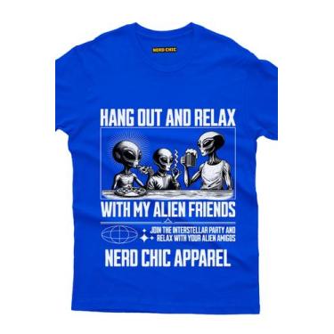 Imagem de Camiseta Geek: Hang Out and Relax: O Presente Nerd Extraterrestre Idea