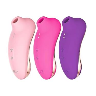 Imagem de Nicki Sugador de Clitóris e Vibrador 11,5cm x 4,7cm 8 Intensidades Tapping Pulsação de Ar Resistente à Água Recarregável Pequeno e Portátil