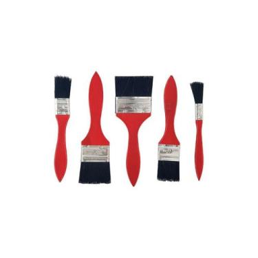 Imagem de Kit 05 Trincha Pincel Multiuso Pintura Tinta Látex Acrílica - Western