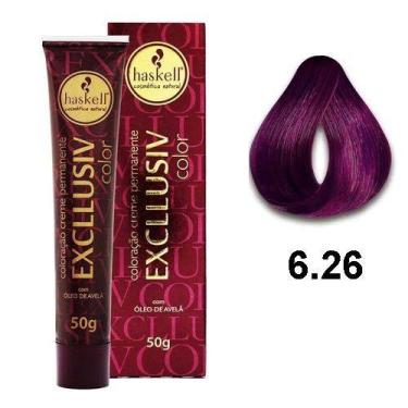 Imagem de Coloração Creme Haskell  6.26 Louro Escuro Violeta Vermelho (Marsala P