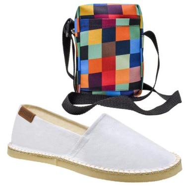 Imagem de Kit Alpargatas Feminino Masculino Bolsa Bag Estilo Carnaval - SNOW, Br