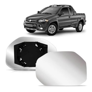 Imagem de Lente Retrovisor Palio Strada Adventure Locker 2009 2010 C/ Base - SP 