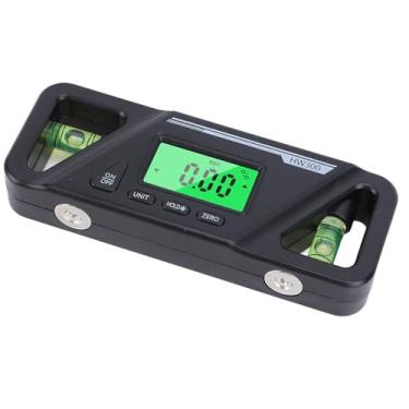 Imagem de Transferidor Digital, Tela LCD Retroiluminada, Localizador de ângulo Digital, 4 Botões, 90 180 Graus, para Manutenção de Madeira (Preto)