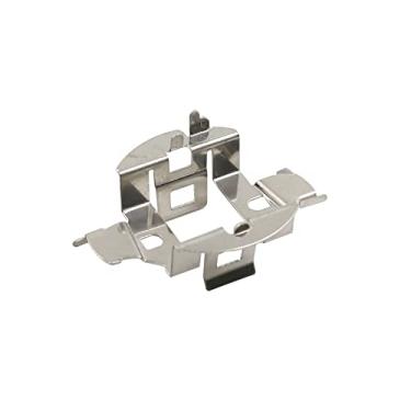 Imagem de uxcell H7 Lâmpadas de farol LED para carro retentor de luzes de cabeça clipe adaptador base suporte soquete tom prata metal para VW Sagitar