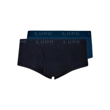 Imagem de Kit com 2 Cuecas Slip Lupo com Abertura 546-002 Colorido, Preto, M