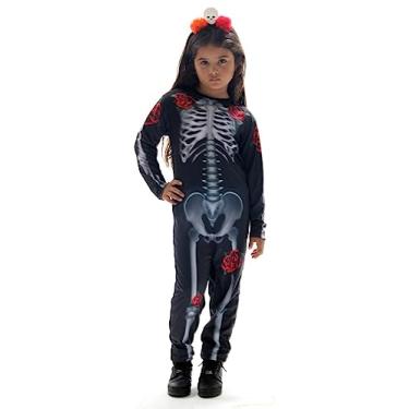 Imagem de FANTASIA CAVEIRA MEXICANA ESTAMPADO INFANTIL-P