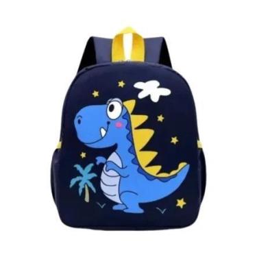 Imagem de Mochila Escolar Infantil à Prova D'Água com Estampa de Dinossauro, Mar