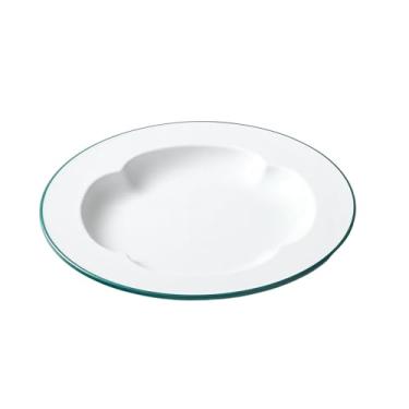 Imagem de Pratos de mesa comerciais de abas largas, pratos de refogados personalizados para restaurante - 226512 verde escuro e branco