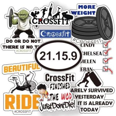 Imagem de Adesivos de citação de fitness | Decalques motivacionais de academia para laptops, carros, telefones, garrafas de água, bicicletas, para-choques