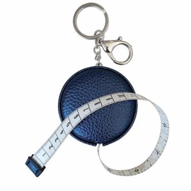 Imagem de Fita métrica para fita métrica corporal, régua flexível de costura dupla para medição corporal médica, régua artesanal, chaveiro retrátil mini fita métrica 120 polegadas/300 cm (azul royal)