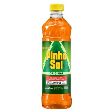 Imagem de Desinfetante Pinho Sol Original 500ml Embalagem com 12 Unidades